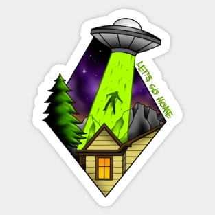 UFO escape Sticker